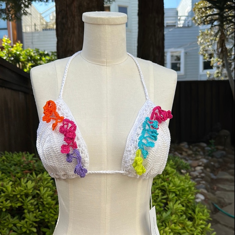 Colorful Crochet Bikini Top